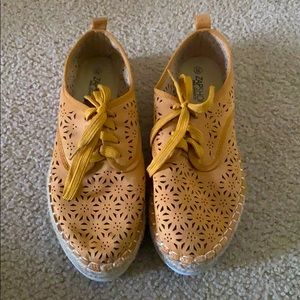 Yellow Platform Sneakers (Comfortable)